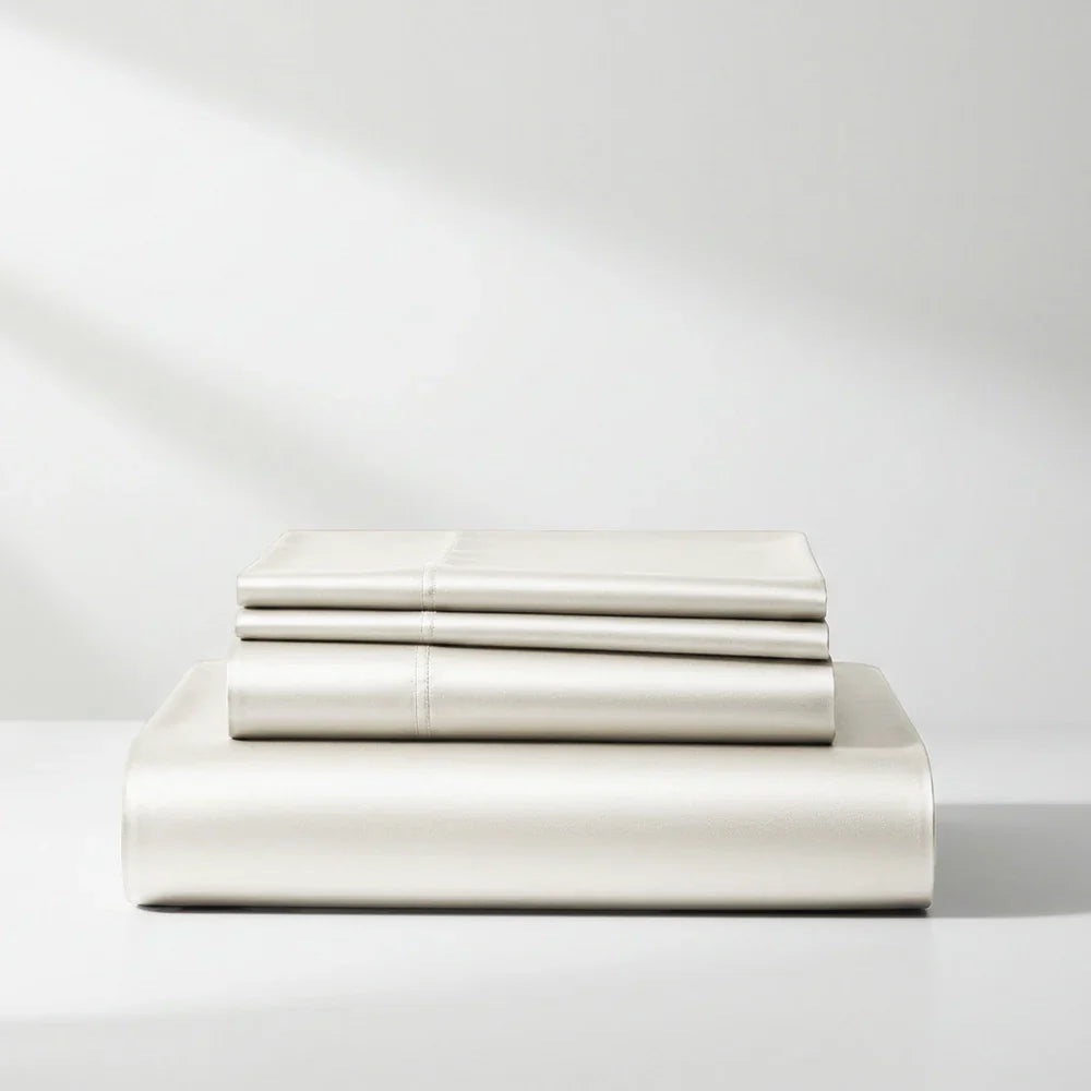 Satin Sheet Set - Ivory Cream