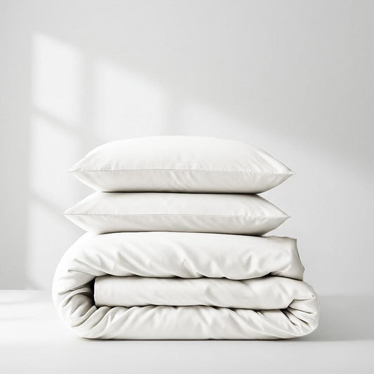 Satin Quilt Cover - White