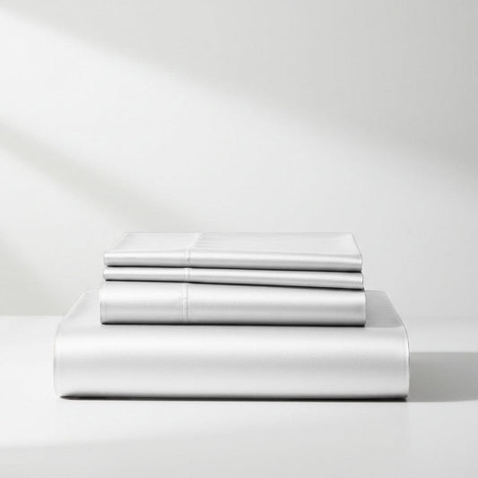 Satin Sheet Set - White