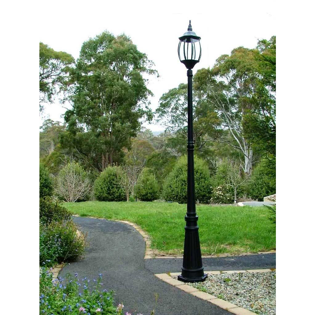 Victorian Garden Lamp Post  - Black