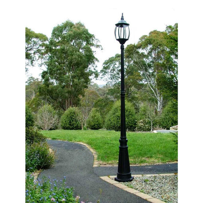 Victorian Garden Lamp Post  - Black