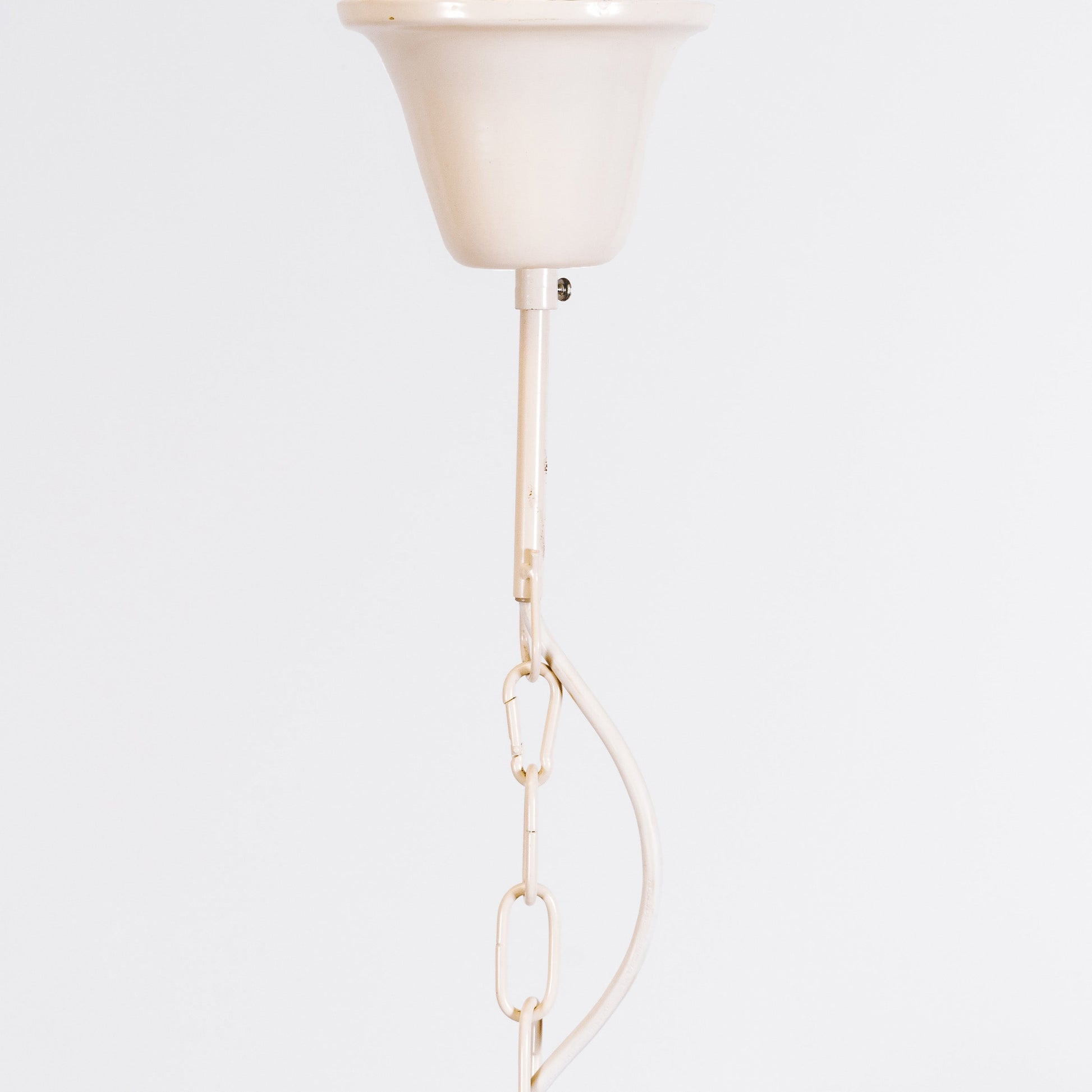 Cassie chandelier hanging hardware with chain and a white canopy mount