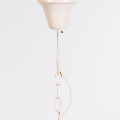 Cassie chandelier hanging hardware with chain and a white canopy mount