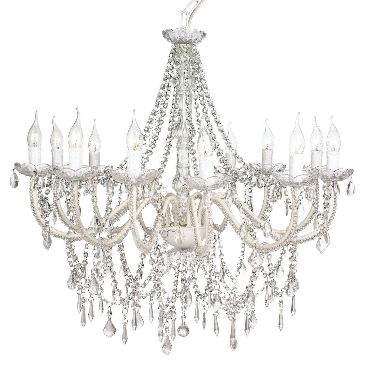 Cassie Chandelier 12 Light - Clear Acrylic