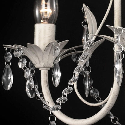 Harmony Leaf Chandelier 3 Light - White