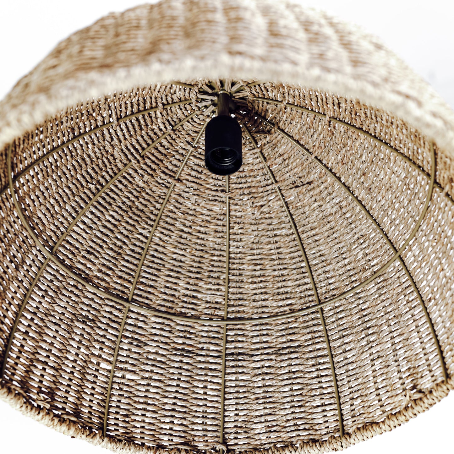 Villa Dome Rope Pendant Light - Natural