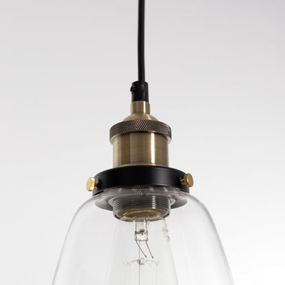 Lucy Glass Pendant Light - Brass