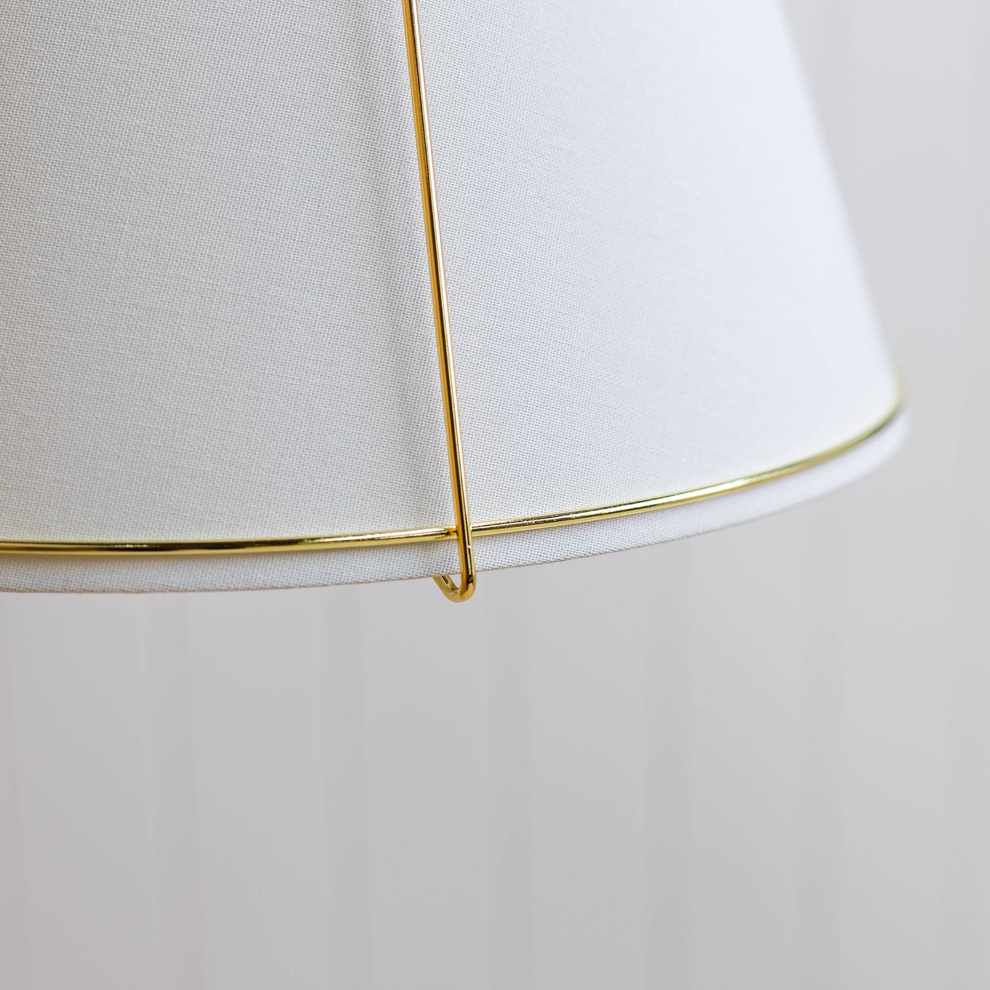Jessie Pendant Light - White with Gold Hardware