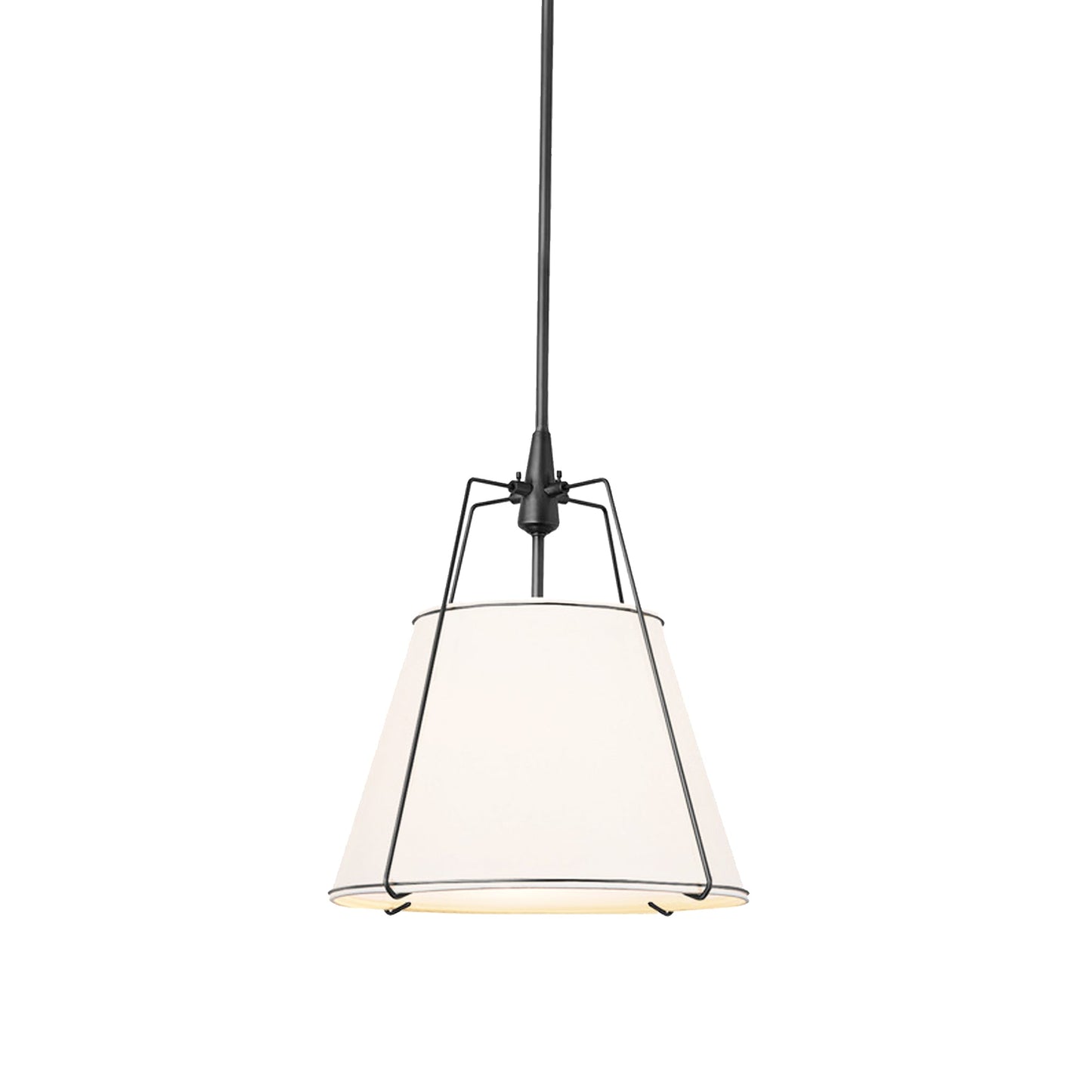 Jessie Pendant Light - White with Black Hardware