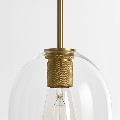 Preston Glass Pendant Light - Gold