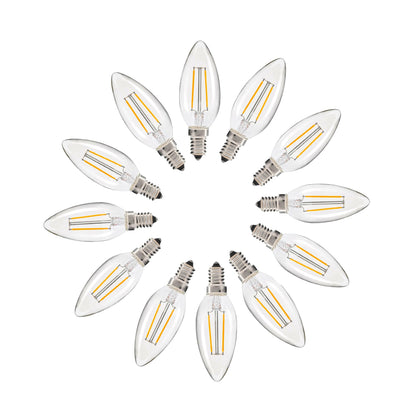 2W Candle LED Bulb (E14) Clear in Warm White