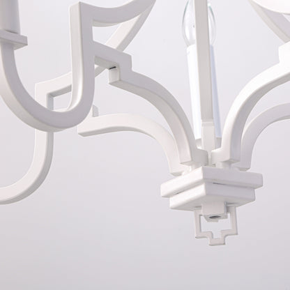 Kalani Modern Chandelier 5 Light - White