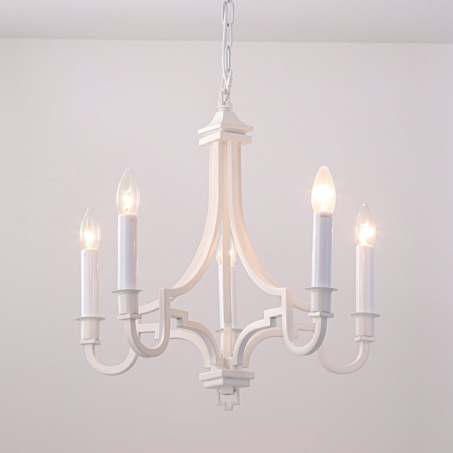 Kalani Modern Chandelier 5 Light - White