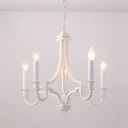 Kalani Modern Chandelier 5 Light - White