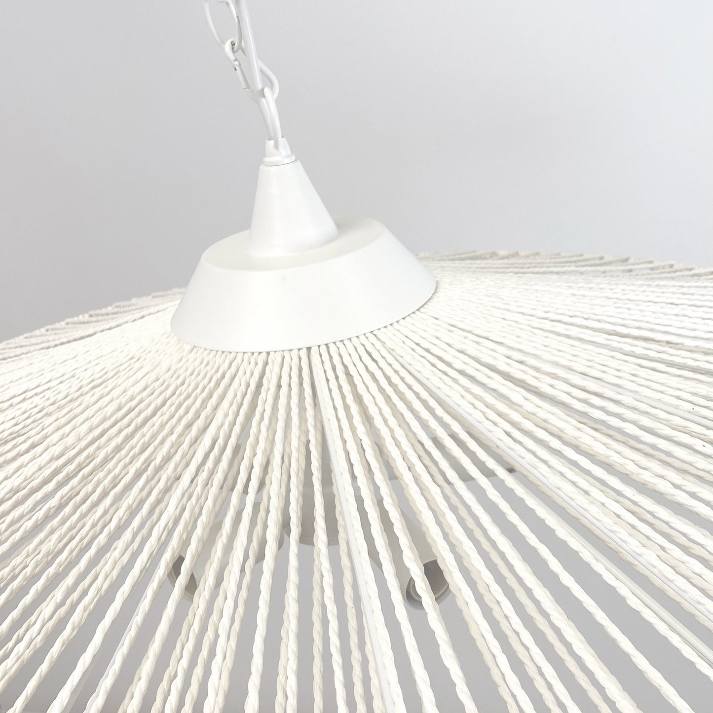 Portman Rope Pendant Light - White