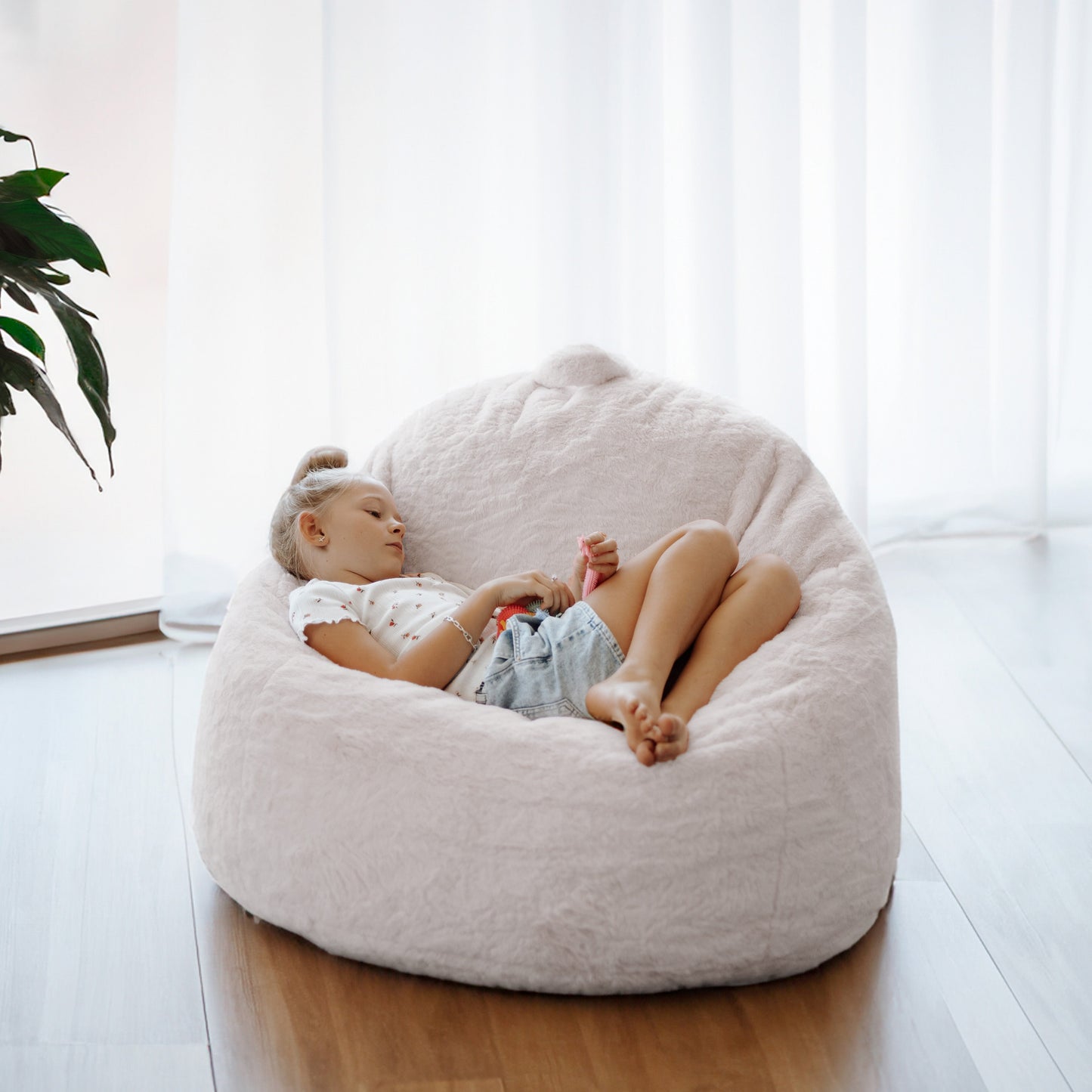 DreamPod® Mini Beanbag Chair - White