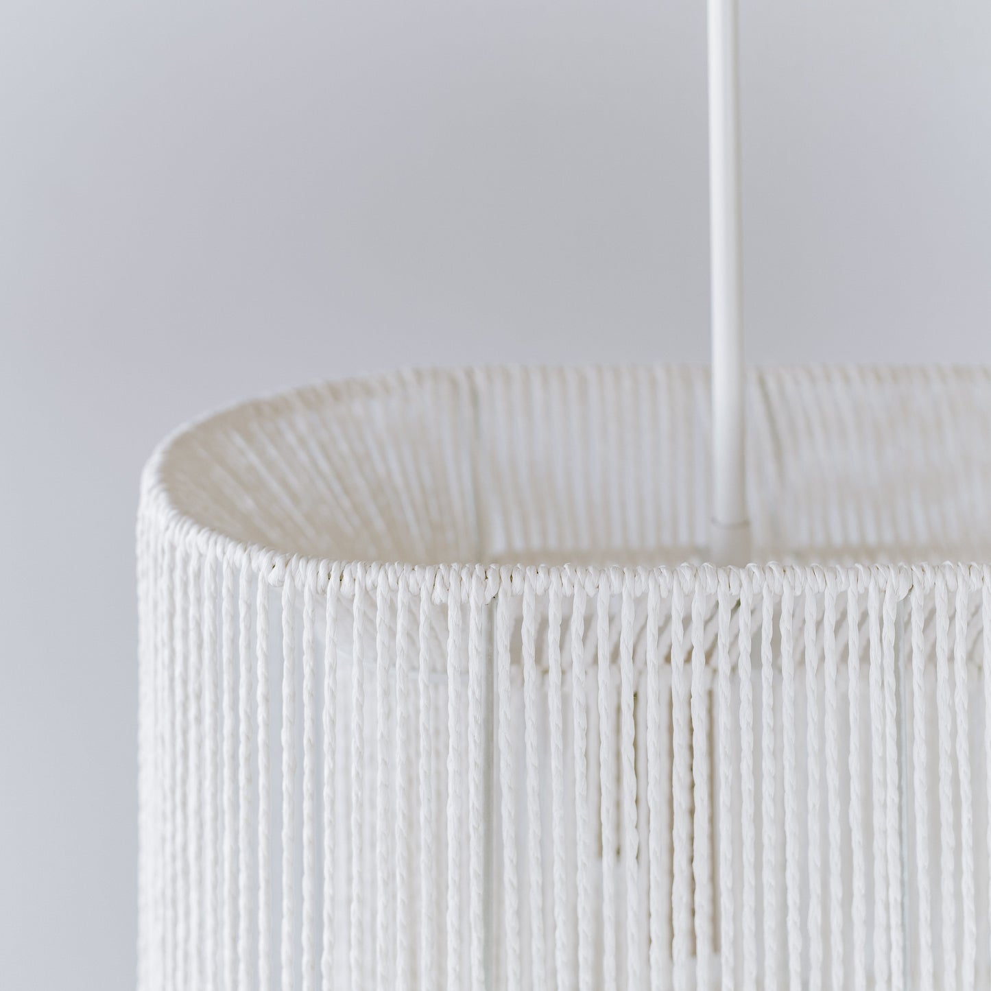 Elphin Dining Rope Pendant Light - White