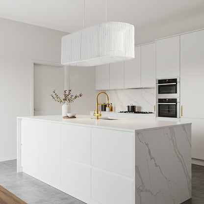 Elphin Dining Rope Pendant Light - White