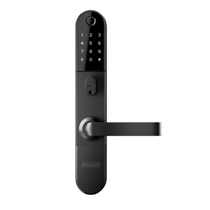Schlage Omnia Smart Lock Bundle with 990 Mortice, Black/Silver BZ100