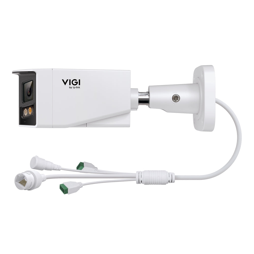 TP‑Link VIGI InSight S385DPS Outdoor 180° Dual‑Lens Panoramic PoE Security Camera — IP67 Weatherproof, Human & Vehicle Analytics, Night Vision, Active Defence, ColorPro