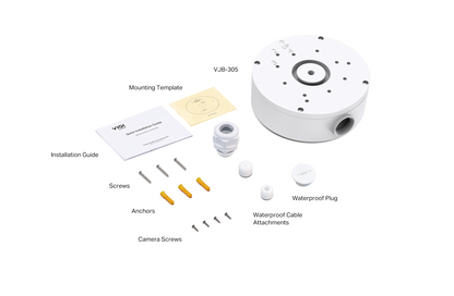 TP-Link VJB-305 VIGI Network Camera Junction Box – Waterproof Aluminum Housing for Neat Cable Management (VJB-305)