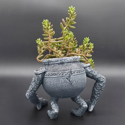 Elden Ring Iron Fist Alexander Warrior Figure Planter | 7.68" Resin Statue | Gaming Garden Decor