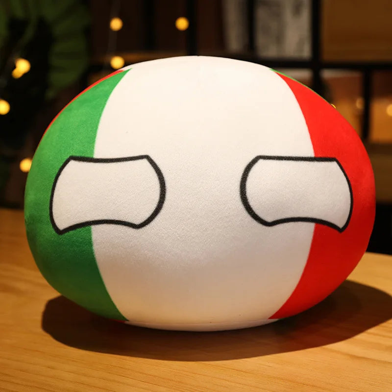 Countryball Plush Flag Plushes Polandball Stuffed Plushies Football Festival Plushies
