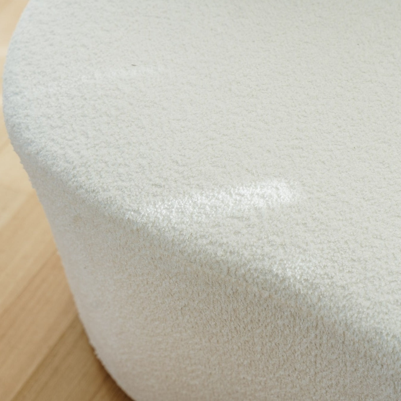 Mason Boucle Love Seat - White
