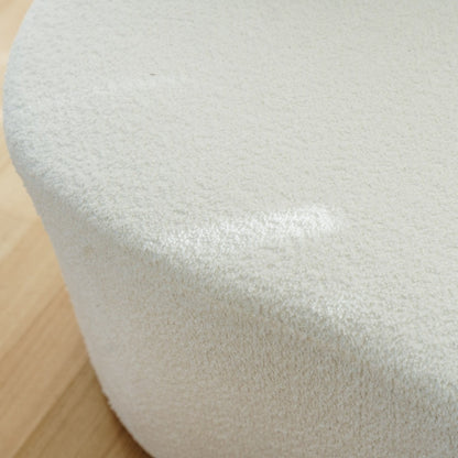 Mason Boucle Love Seat - White
