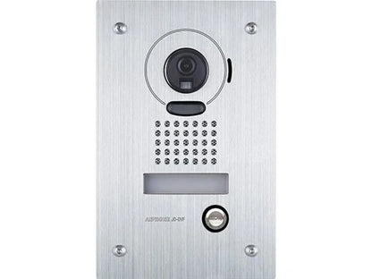 Aiphone JOS-1FW Mobile-Ready Box Set with Flush-Mount Door Station 7″ Wi-Fi Video Intercom Kit - Stainless Steel | JO Series