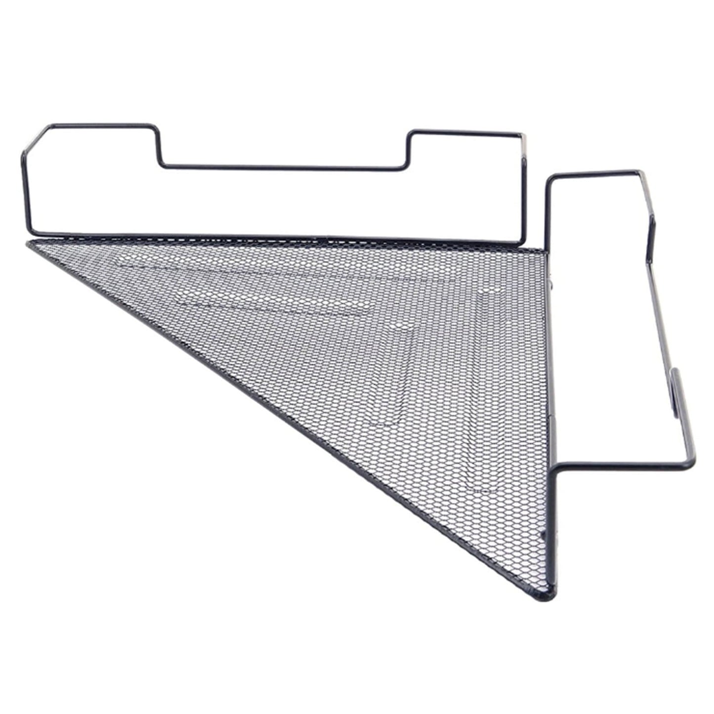 JWDX Rack Clearance, Floating Corner Shelf Wire Desk Sundries Storage Rack Cubicles Hanging Corner Shelf Corner Hanging Shelf Black Shelf As shown