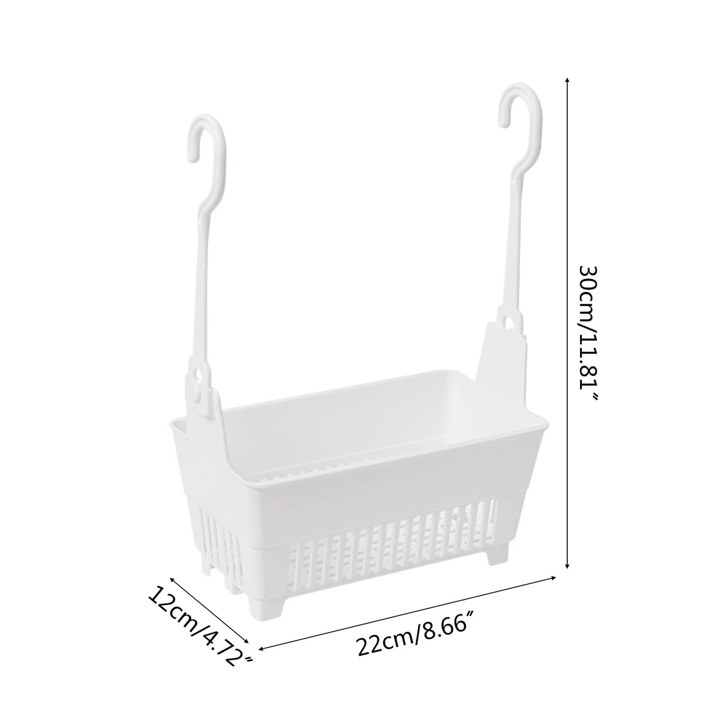 JWDX Rack Clearance, Sundries Hanging Basket Storage Drain Bag Shower Baskets with Hook Organizer As shown