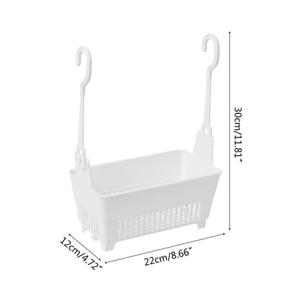 JWDX Rack Clearance, Sundries Hanging Basket Storage Drain Bag Shower Baskets with Hook Organizer As shown