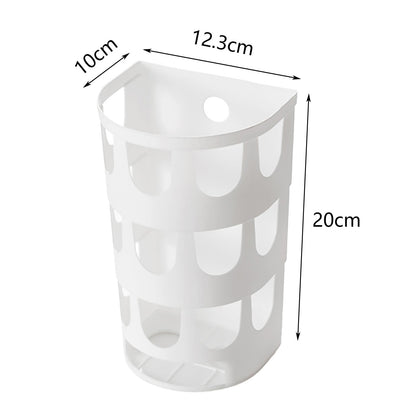 JWDX Rack Clearance! Wall Mounted Garbage Bags Tray Storage Box Multipurpose Plastic Bags Holder Rack Kitchen Tableware Sundries Organizer, Wire Shelving Promotion Include 1Pc Storage Rack Green