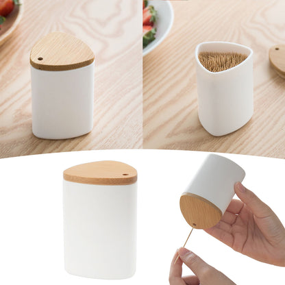 JWDX Storage Containers Clearance! Toothpick Container Toothpick Storage Box Home Hotel Simple White Toothpick Bottle Suitable for Family Restaurant Hotel, Include 1*Toothpick Box AS shown