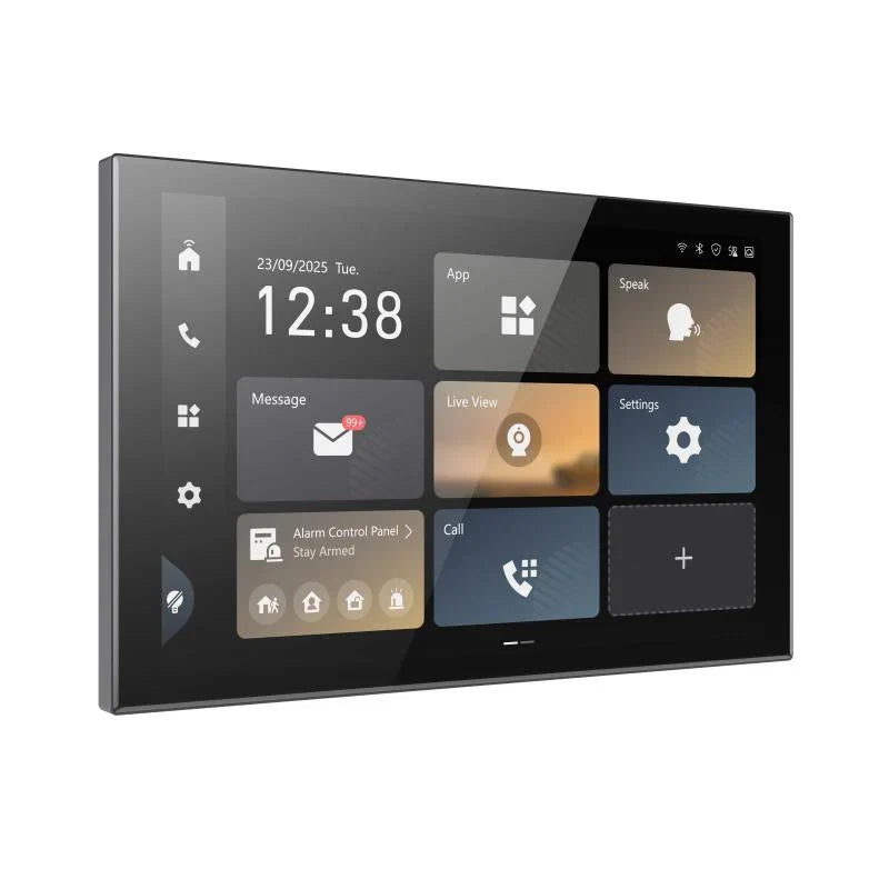 NEW* Hikvision 10.1" Android Video Intercom Kit – DS-KH9570-WTE1/S Indoor Station with DS-KV6114-WBE1 or DS-KV6124-WBE1 4MP Villa Door Station and POE Switch | Wi-Fi 6, PoE, Smart Access