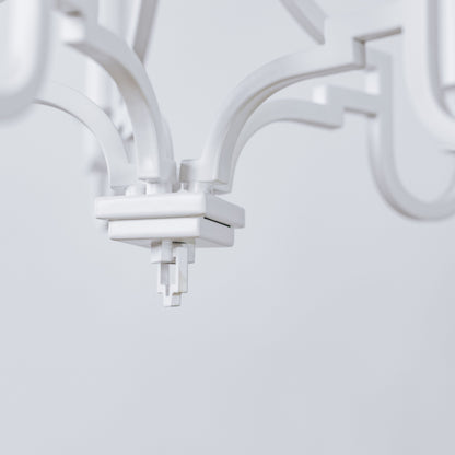 Kalani Modern Chandelier 5 Light - White