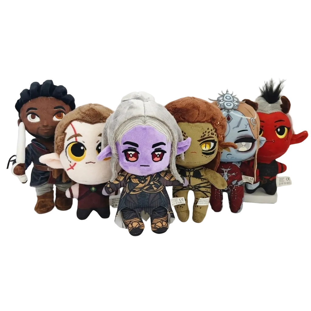 Karlach Plush Halsin Plush Minthara Plush Lae'zel Plush Wyll Plush Orin the Red Plush Dark Fantasy RPG Companion Handmade Plushies
