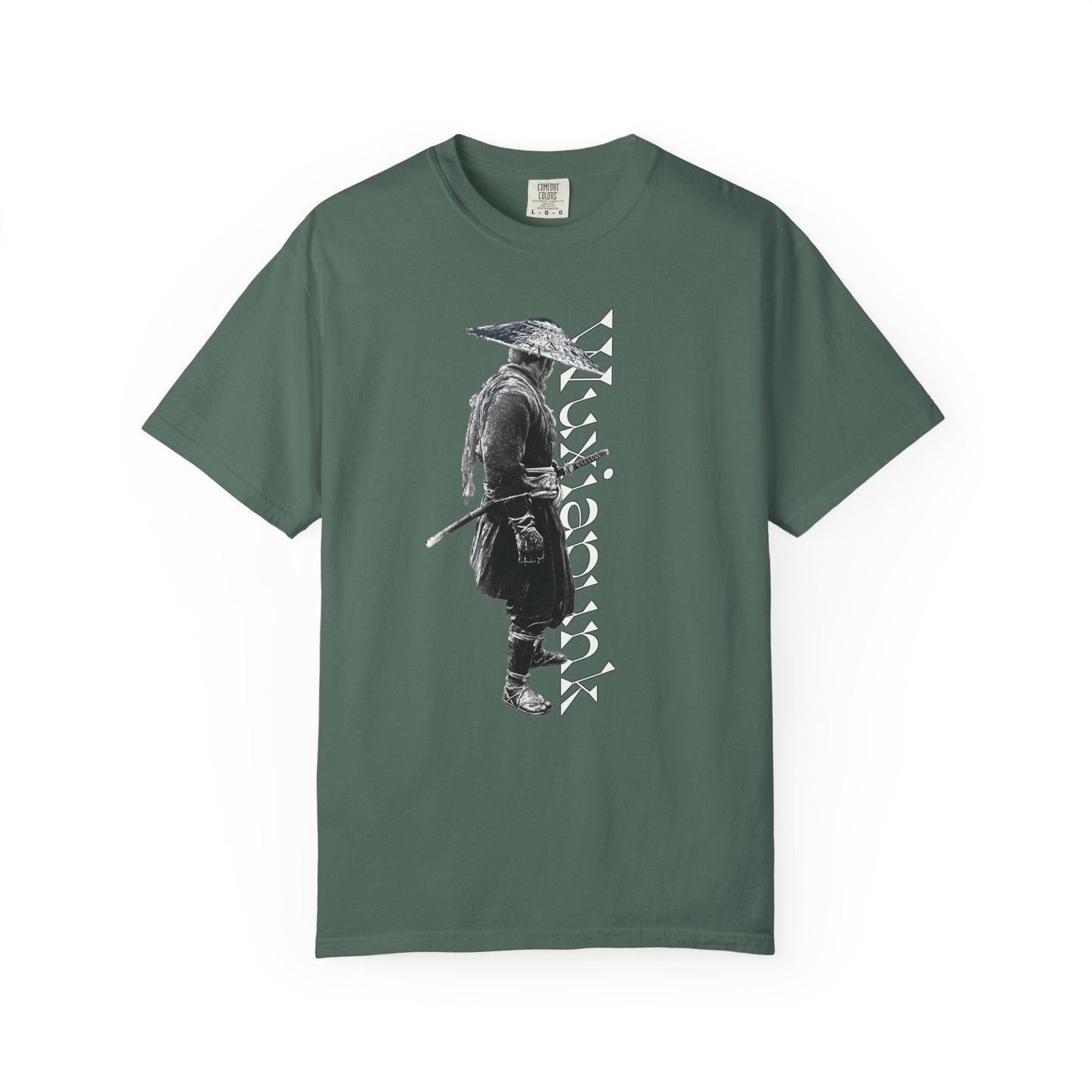 Straw Hat Swordsman Tee | Wuxia Ronin Garment Dyed Shirt