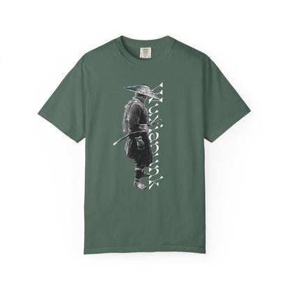 Straw Hat Swordsman Tee | Wuxia Ronin Garment Dyed Shirt