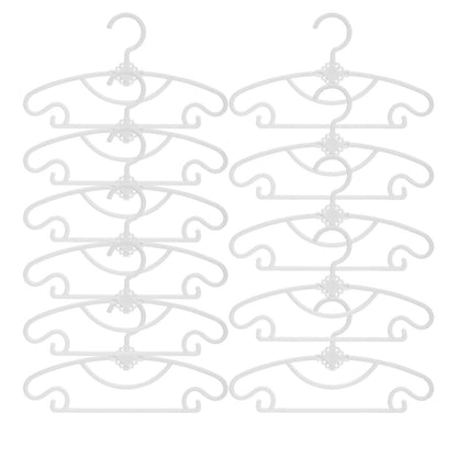 Kdkad 10-Pack Serviceable Kids' Clothes Hangers - Heavy-Duty Plastic Non-Slip Infant & Toddler Hangers for Closet, Nursery, Travel - Space-Saving Baby Closet Organizers 11.2×6.5 in Blue