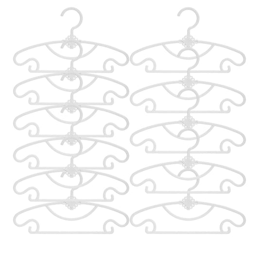 Kids clothes hangers set of plastic non-slip hangers with curved hooks