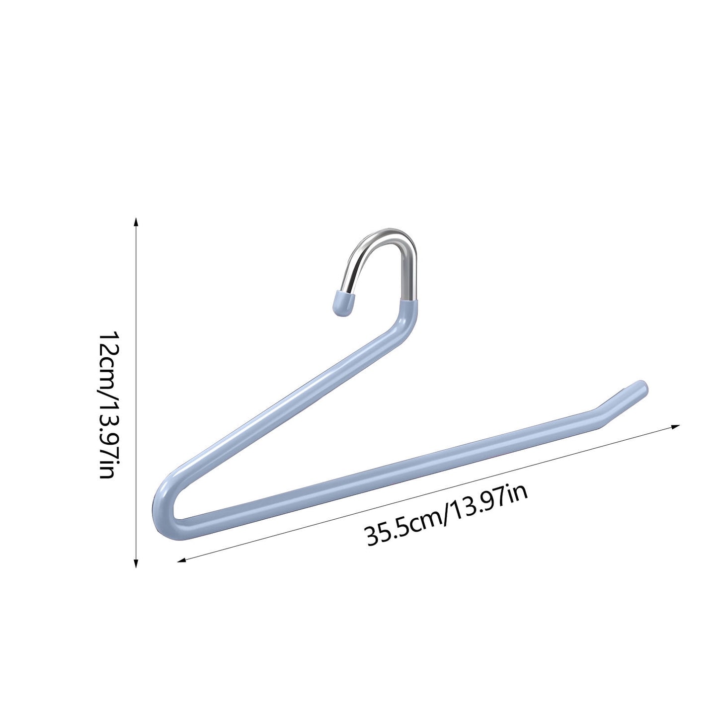 Kdkad Heavy Duty Metal Pants Hangers, Jean Hangers for Closet, Open Ended Clothes Hanger for Pant Slack Trouser Scarf, Space Saving, Non Slip 14×4.7 in Pink