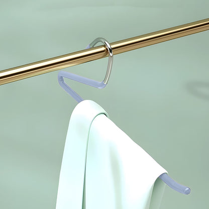 Kdkad Heavy Duty Metal Pants Hangers, Jean Hangers for Closet, Open Ended Clothes Hanger for Pant Slack Trouser Scarf, Space Saving, Non Slip 14×4.7 in Pink