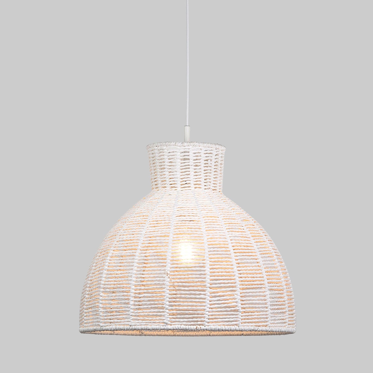 Kellie Rope Pendant Light - White