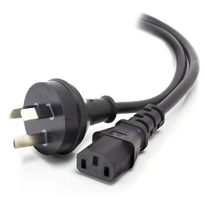 1m Australian 3-Pin Power Cord to IEC-C13 Kettle Plug – RCM Approved Cable for Monitors, PCs, NVRs & Electronics