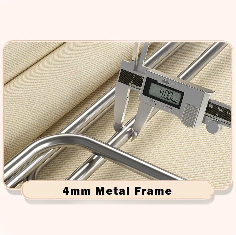 Khaki 56L Slim Foldable Clothes Storage Box Large Capacity Fabric Wardrobe Organiser with Clear Window Dustproof