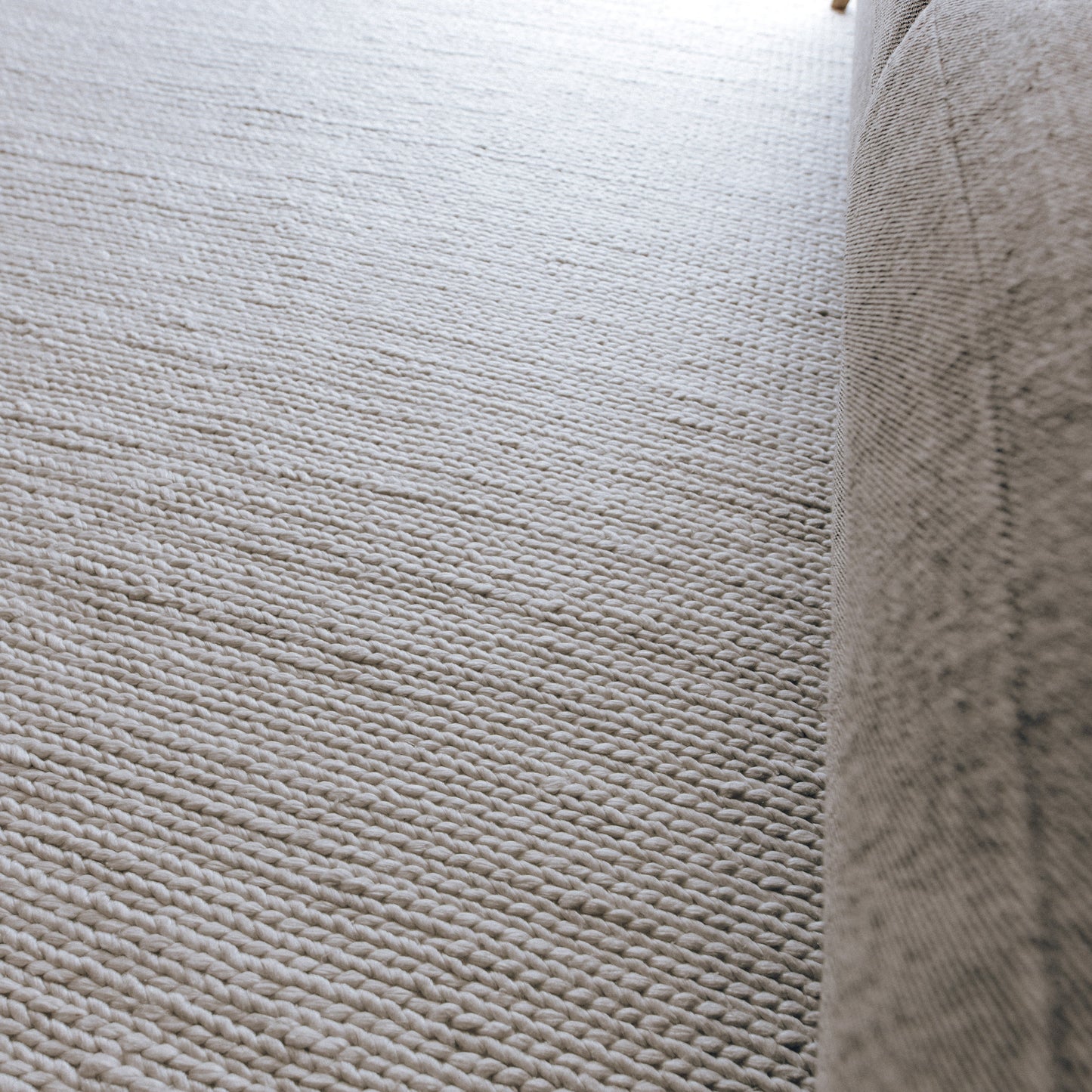 Kiara Handwoven Floor Rug in White Tones