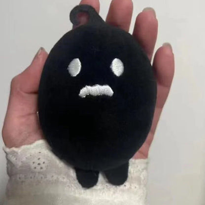 Krobus Plush Shadow Person Expression Plush Concerned, Happy, Serious or Wink Handmade Plush 15 cm