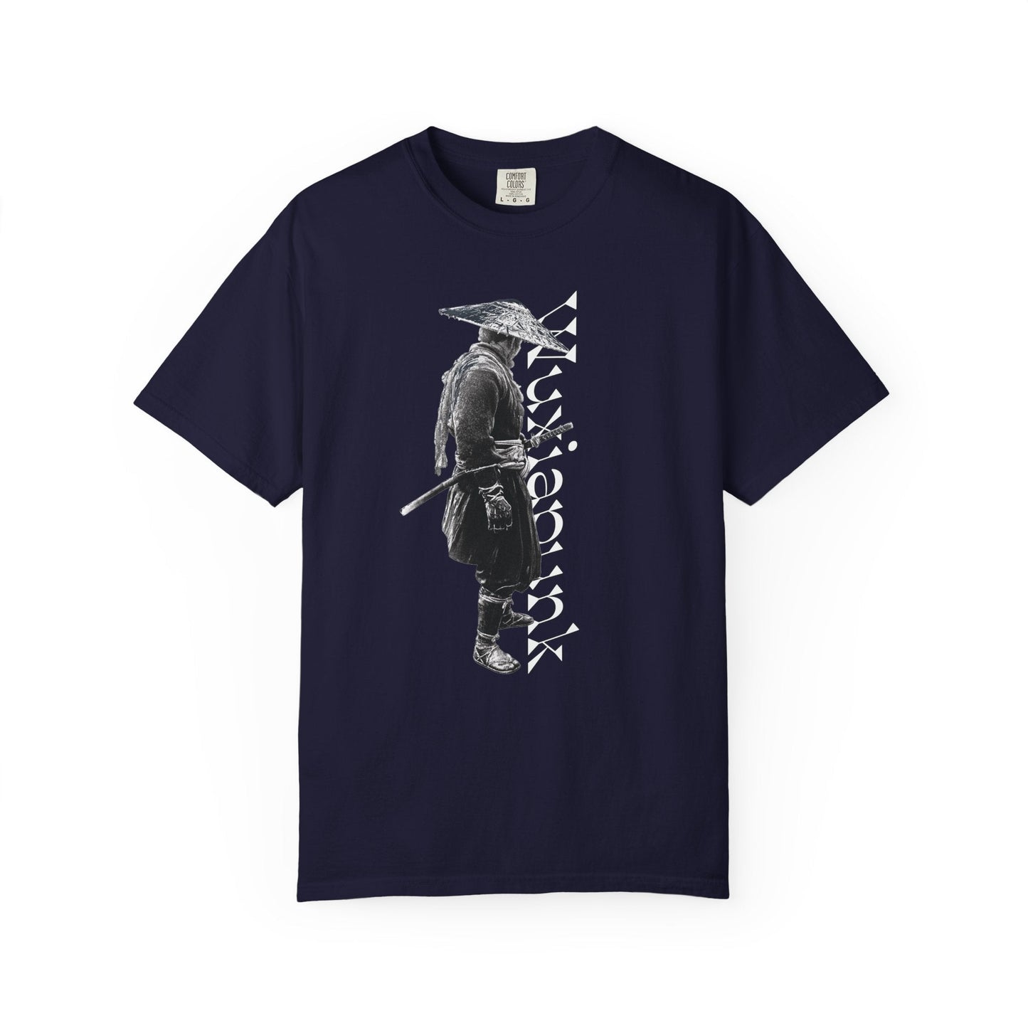 Straw Hat Swordsman Tee | Wuxia Ronin Garment Dyed Shirt